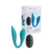 Подвійний вібратор S Pleasures Premium Delight, бірюзовий, для клітора та точки G, 10 режимів - фото №4