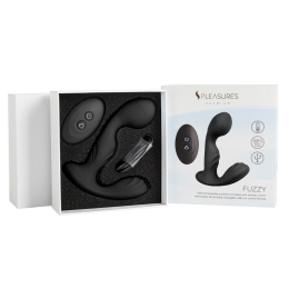 Вібромасажер простати S Pleasures Premium FUZZY, чорний, з рельєфом, 10 режимів вібрації, нагрів - - фото №3