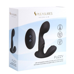 Вібромасажер простати S Pleasures Premium FUZZY, чорний, з рельєфом, 10 режимів вібрації, нагрів - - фото №5