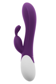 Вібратор-кролик S Pleasures Premium Corabi Rabbit, фіолетовий, вушка для клітора, 16 режимів, нагрів - - фото №2