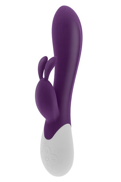 Вібратор-кролик S Pleasures Premium Corabi Rabbit, фіолетовий, вушка для клітора, 16 режимів, нагрів - фото