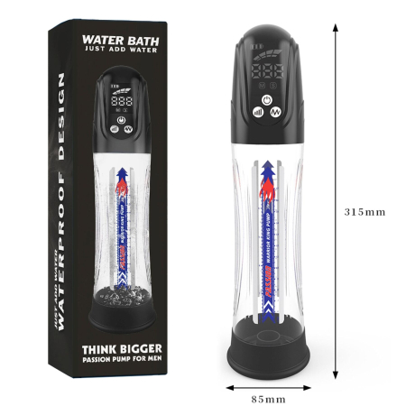 Автоматична гідропомпа 2в1 (вода/повітря) Water Bath з LED-дисплеєм, 2 режими - фото №8