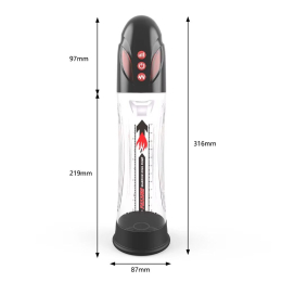 Автоматична гідропомпа 2в1 (вода/повітря) Water Bath, 2 режими, індикація рівня вакууму - - фото №6