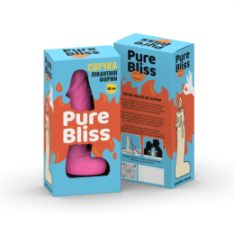 Свічка у вигляді члена Pure Bliss MINI Pink 15 см - - фото №7