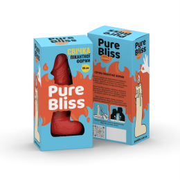 Свічка у вигляді члена Pure Bliss MINI Red 15 см - - фото №7