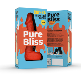 Свічка у вигляді члена Pure Bliss MINI Orange 15 см - - фото №6