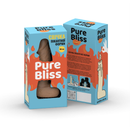 Свічка у вигляді члена Pure Bliss BIG Brown 18 см - - фото №7