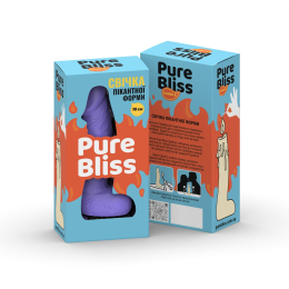 Свічка у вигляді члена Pure Bliss BIG Violet 18 см - - фото №7