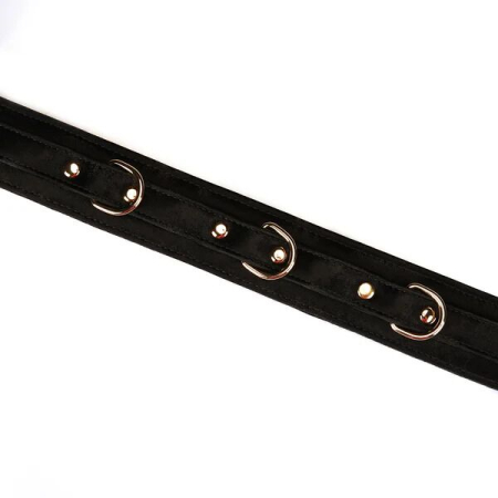 Нашийник з повідцем Liebe Seele Boudoir Amor Collar with Leash Black - фото №4