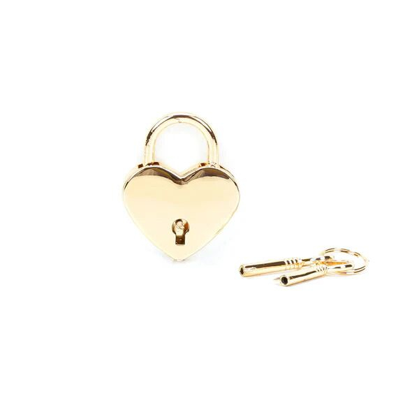 Замочок Liebe Seele Heart Shape Padlock Gold (2 шт) - фото