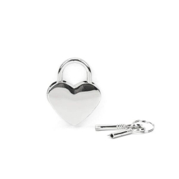 Замочок Liebe Seele Heart Shape Padlock Silver (2 шт) - - фото №2