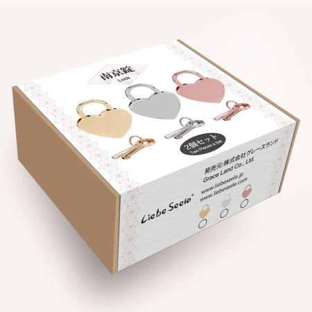 Замочок Liebe Seele Heart Shape Padlock Silver (2 шт) №3