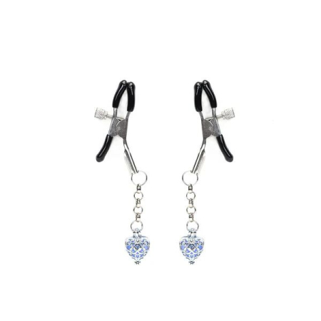 Затискачі для сосків Liebe Seele Glow-in-dark Nipple Clamps Blue - фото