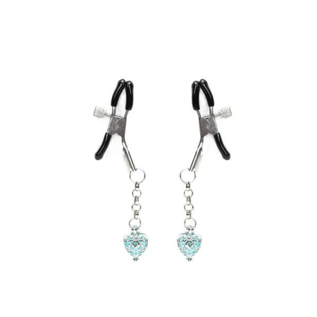 Затискачі для сосків Liebe Seele Glow-in-dark Nipple Clamps Light Blue - фото