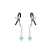 Затискачі для сосків Liebe Seele Glow-in-dark Nipple Clamps Light Blue - фото