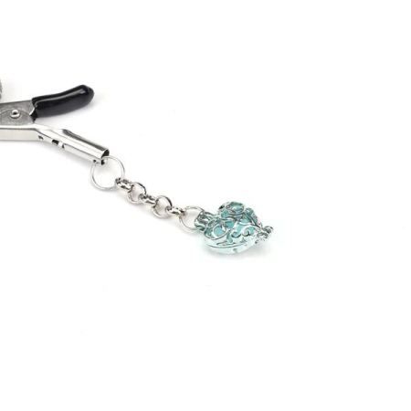 Затискачі для сосків Liebe Seele Glow-in-dark Nipple Clamps Light Blue - фото №2