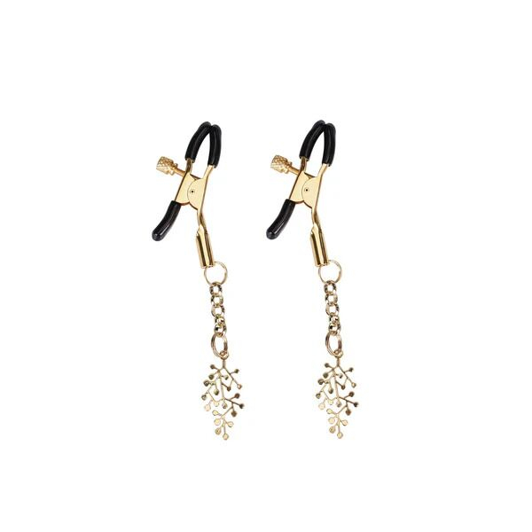 Затискачі для сосків Liebe Seele Rose Tree Nipple Clamps Gold - фото