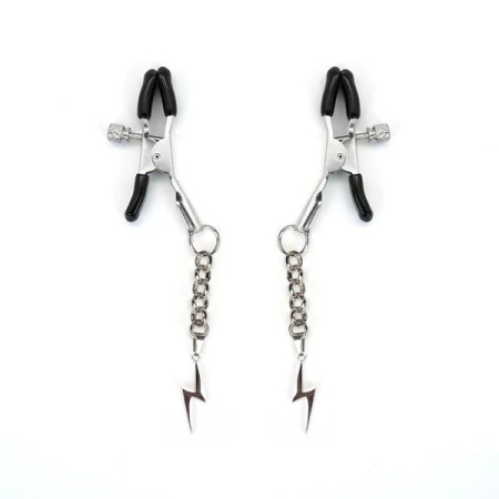 Затискачі для сосків Liebe Seele Lightning Nipple Clamps Silver - фото