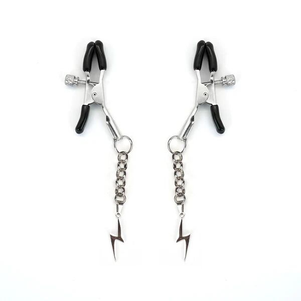 Затискачі для сосків Liebe Seele Lightning Nipple Clamps Silver - фото