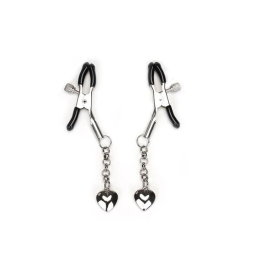 Затискачі для сосків Liebe Seele Solid Heart Nipple Clamps Silver - фото