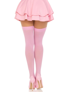 Щільні непрозорі панчохи Leg Avenue Opaque Nylon Thigh Highs Pink, One Size - - фото №2