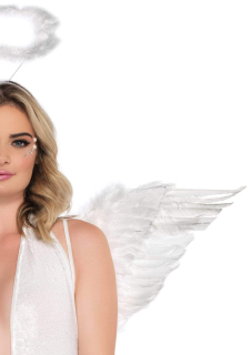 Крила ангела Leg Avenue Marabou Feather Angel Wings, справжнє пір'я - - фото №3