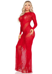 Сукня Leg Avenue Lace and Net Bodycon Gown One Size, Red Сукня Leg Avenue Lace and Net Bodycon Gown One Size, Red - фото №4