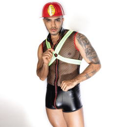 Чоловічий еротичний костюм пожежного JSY 9152 One Size - - фото №4