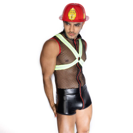 Чоловічий еротичний костюм пожежного JSY 9152 One Size - - фото №3