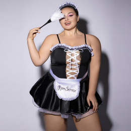 Еротичний костюм покоївки JSY P61110 Plus Size - - фото №2