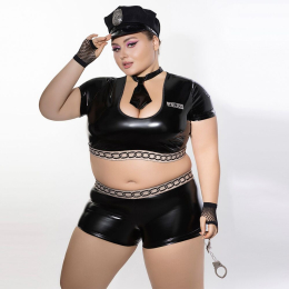 Еротичний костюм поліціянтки JSY P61120 Plus Size - фото