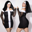 Еротичний костюм монашки JSY P61130 Plus Size Еротичний костюм монашки JSY P61130 Plus Size - фото №1