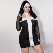 Еротичний костюм монашки JSY P61130 Plus Size Еротичний костюм монашки JSY P61130 Plus Size - фото №6