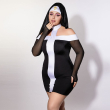 Еротичний костюм монашки JSY P61130 Plus Size Еротичний костюм монашки JSY P61130 Plus Size - фото №5
