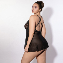 Сукня JSY P61151 Black Plus Size - - фото №3