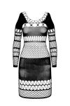 Бодістокінг Passion BS105 One Size, black Бодістокінг Passion BS105 One Size, black - фото №3