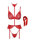 Комплект Kissable Bondage Kiss Set Red L/XL Комплект Kissable Bondage Kiss Set Red L/XL - фото №8