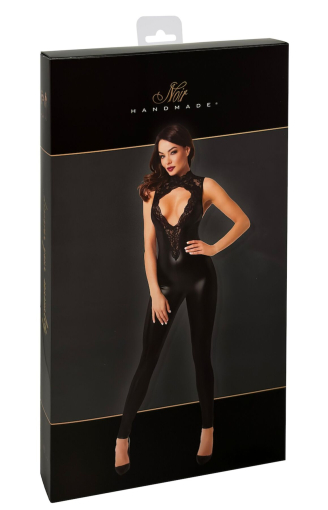 Комбінезон Noir Handmade F342 Powerwetlook and lace overall - S - фото №8