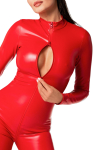 Комбінезон Noir Handmade F353 Red powerwetlook overall - L Комбінезон Noir Handmade F353 Red powerwetlook overall - L - фото №5