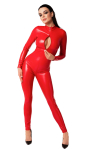 Комбінезон Noir Handmade F353 Red powerwetlook overall - XL Комбінезон Noir Handmade F353 Red powerwetlook overall - XL - фото №3