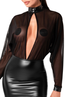 Сукня Noir Handmade F348 Powerwetlook and tulle dress - L - - фото №4