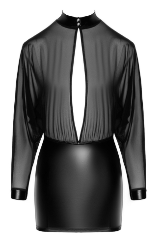 Сукня Noir Handmade F348 Powerwetlook and tulle dress - 4XL - фото №5