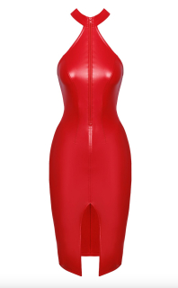 Сукня Noir Handmade F354 Red powerwetlook dress - XXL - - фото №7