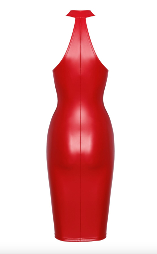 Сукня Noir Handmade F354 Red powerwetlook dress - 3XL - фото №6