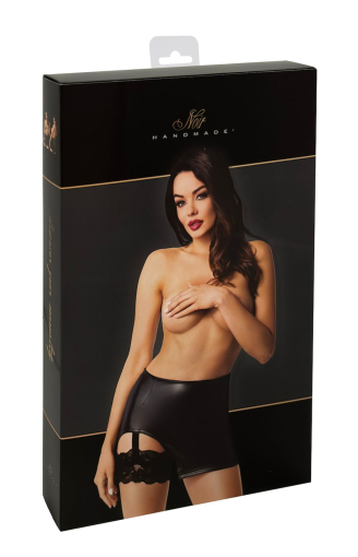 Спідниця Noir Handmade F345 Powerwetlook skirt with garter - 3XL - фото №7