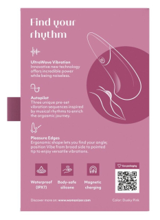 Вібратор Womanizer Vibe Dusky Pink - №10