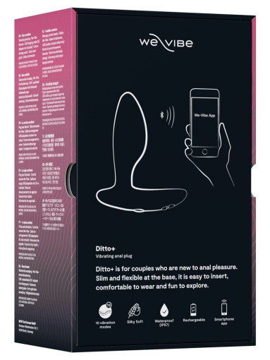 Анальна смарт-вібропробка We-Vibe Ditto+ Satin Black з пультом ДК №11