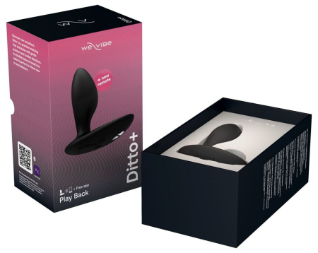 Анальна смарт-вібропробка We-Vibe Ditto+ Satin Black з пультом ДК №9