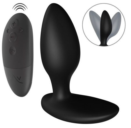 Анальна смарт-вібропробка We-Vibe Ditto+ Satin Black з пультом ДК 