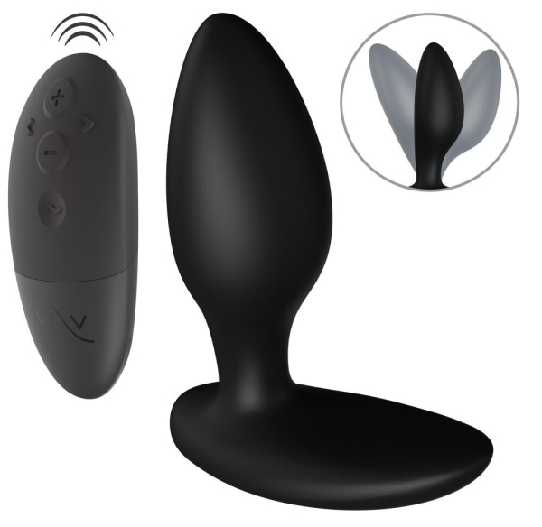 Анальна смарт-вібропробка We-Vibe Ditto+ Satin Black з пультом ДК - фото